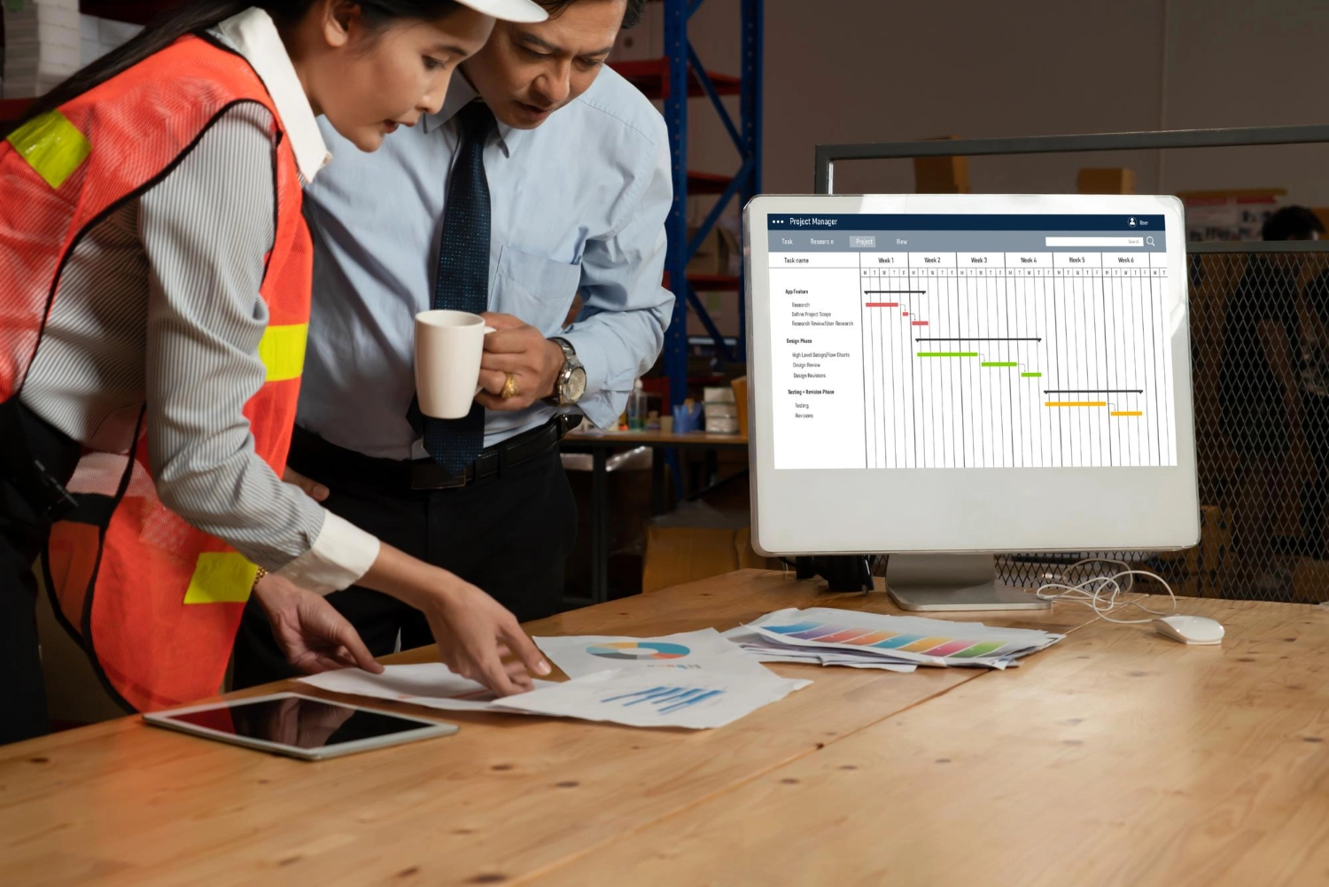 Illustration d’un CRM entreprise bâtiment utilisé pour gérer les leads, les clients et les projets dans le secteur de la construction.