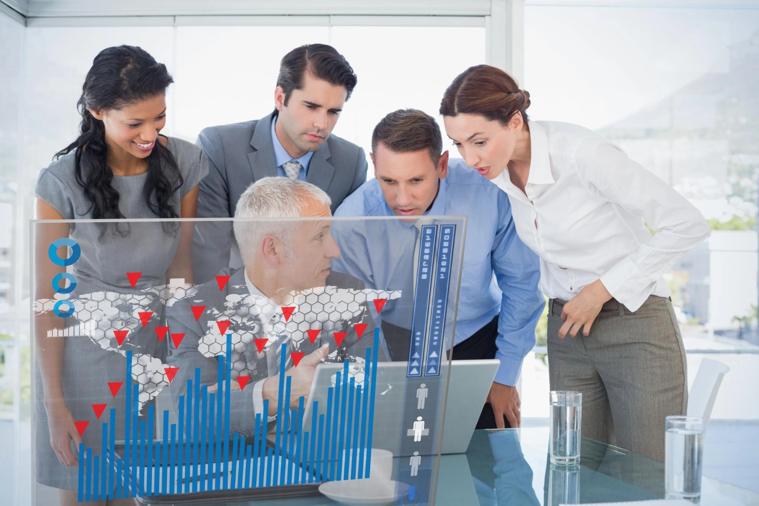 Illustration représentant différents scénarios d’automatisation des leads dans un CRM.